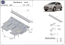Stalowa Osłona pod silnik Fiat Punto (2006-2018)