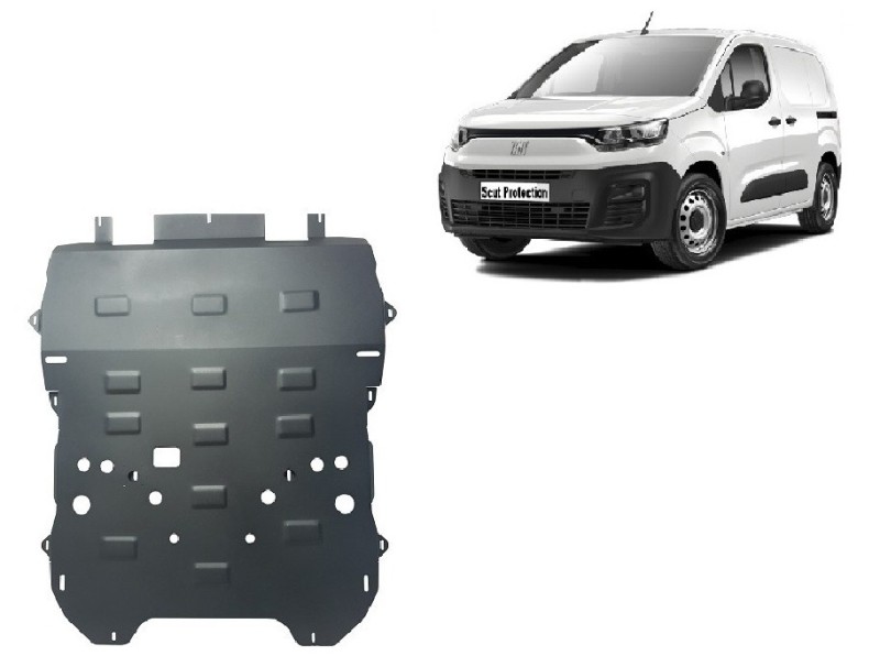 Acier plaque couvercle cache protection moteur Fiat Doblo (2023-2026)