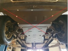 Acier plaque couvercle cache protection boîte de vitesses Jeep Grand Cherokee (2004-2010)