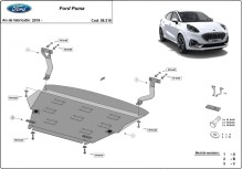 Acier plaque couvercle cache protection moteur Ford Puma (2019-2026)