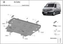 Aluminium Osłona pod silnik Vw Crafter (2017-2026)