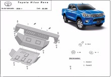 Acier plaque couvercle cache protection moteur Toyota Hilux Revo (2016-2026)
