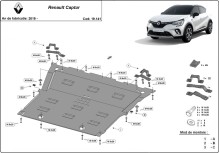 Stalowa Osłona pod silnik Renault Captur (2019-2026)
