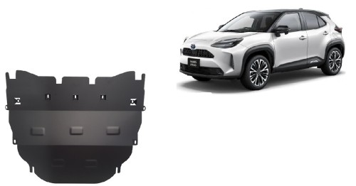 Acier plaque couvercle cache protection moteur Toyota Yaris - diesel (2021-2026)