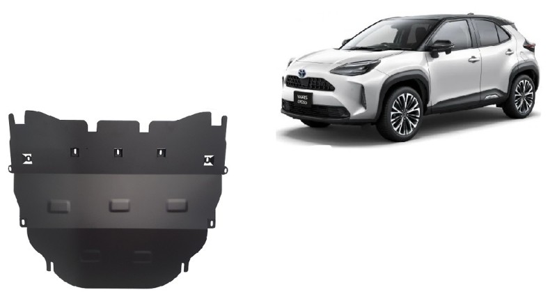 Acier plaque couvercle cache protection moteur Toyota Yaris - diesel (2021-2026)