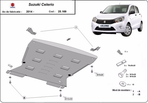 Stalowa Osłona pod silnik Suzuki Celerio (2014-2026)