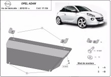 Stalowa Osłona pod silnik Opel Adam (2012-2019)