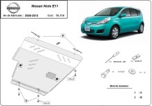 Stalowa Osłona pod silnik Nissan Note (2007-2013)