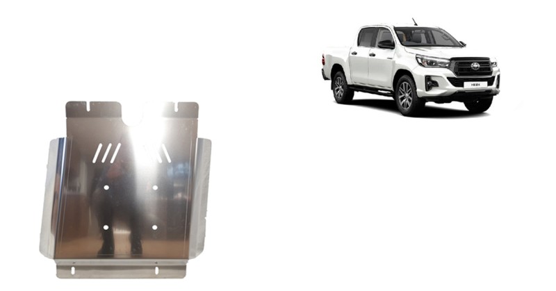 Stalowa Osłona skrzyni biegów Toyota Hilux Invincible - Aluminium (2021-2026)