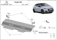 Acier plaque couvercle cache protection moteur Peugeot 508 (2012-2019)