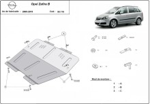 Acier plaque couvercle cache protection moteur VW Tayron (2005-2011)