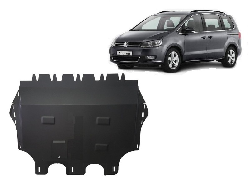 Acier plaque couvercle cache protection moteur avec Webasto Volkswagen Sharan (2010-2022)