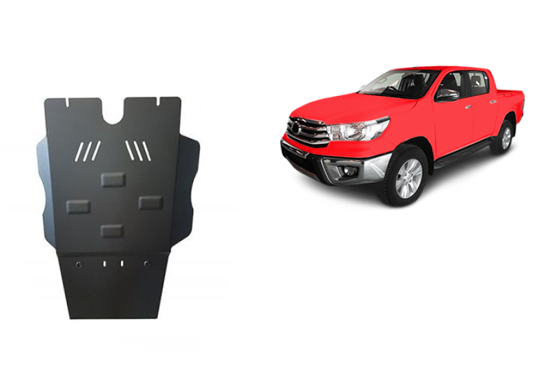 Stalowa Osłona skrzyni biegów oraz filtr cząstek stałych Toyota Hilux (2004-2015)
