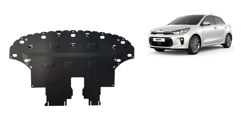 Acier plaque couvercle cache protection moteur Kia Rio 2 (2017-2020)