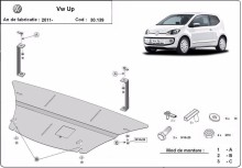 Acier plaque couvercle cache protection moteur Volvo XC40 (2011-2026)