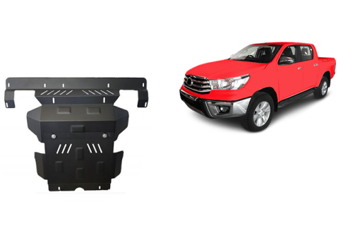 Acier plaque couvercle cache protection moteur Toyota Hilux Revo (2016-2026)