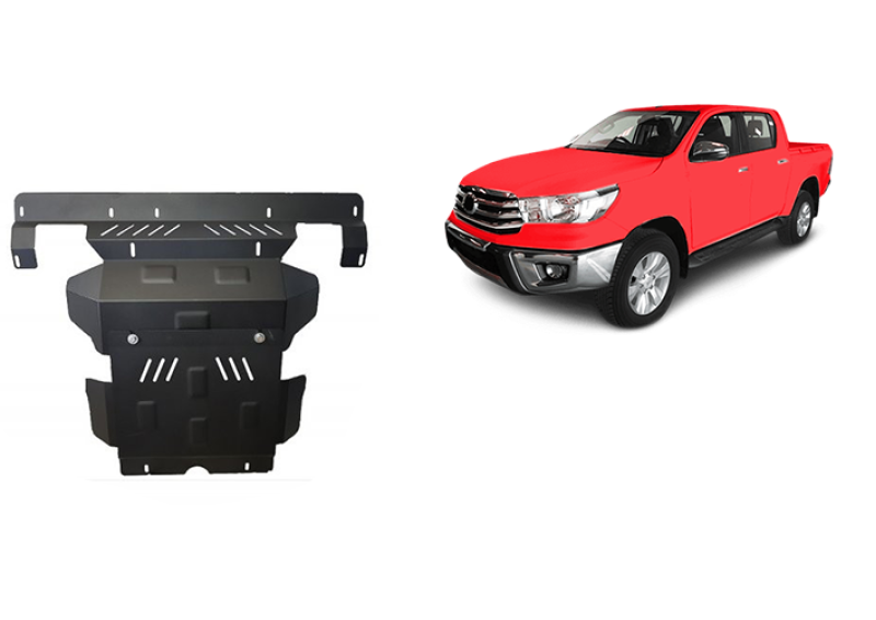 Acier plaque couvercle cache protection moteur Toyota Hilux Revo (2016-2026)