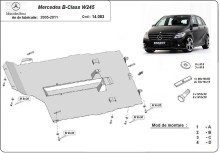 Acier plaque couvercle cache protection moteur Mercedes C-Class W205 (2005-2011)