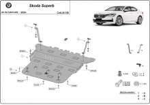 Acier plaque couvercle cache protection moteur Skoda Superb (2024-2026)