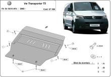 Acier plaque couvercle cache protection moteur Volkswagen Vento (2003-2015)