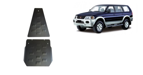 Stalowa Osłona skrzyni biegów i reduktora Mitsubishi Pajero Sport 1 (1998-2007)