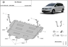 Acier plaque couvercle cache protection moteur avec Webasto Volkswagen Sharan (2010-2022)