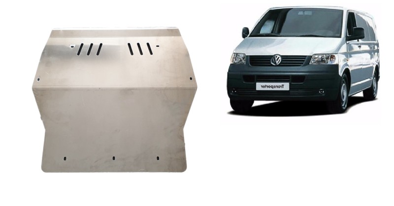 Aluminium plaque couvercle cache protection moteur Volkswagen Transporter (2003-2015)