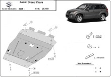 Acier plaque couvercle cache protection moteur Suzuki Ignis (2005-2019)