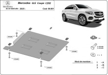 Acier plaque couvercle cache protection boîte de vitesses Mercedes GLE (2015-2019)