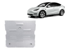 Aluminium plaque couvercle cache protection moteur Tesla Model Y (2020-2023)
