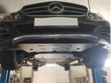 Acier plaque couvercle cache protection moteur Mercedes E-Classe W124 (2009-2016)