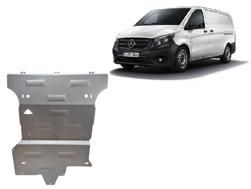 Stalowa Osłona pod silnik aluminium Mercedes Vito W447, 4x4 (2020-2026)