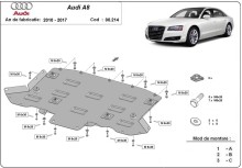 Acier plaque couvercle cache protection boîte de vitesses Audi A8 (2010-2017)