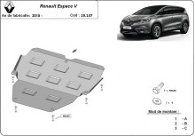 Acier plaque couvercle cache protection moteur Renault Kangoo Van (2015-2026)
