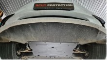 Acier plaque couvercle cache protection moteur Tesla Model Y (2024-2026)