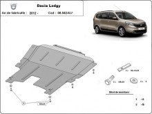 Aluminium plaque couvercle cache protection moteur Dacia Lodgy (2012-2020)