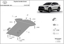 Acier plaque couvercle cache protection catalyseur Toyota Corolla Cross (2022-2026)