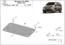 Acier plaque couvercle cache protection moteur Mercedes Viano (2003-2014)