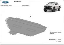 Aluminium Osłona chłodnicy Ford Ranger (2023-2026)