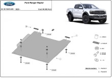 Aluminium plaque couvercle cache protection boîte de transfert Ford Ranger Raptor (2023-2026)