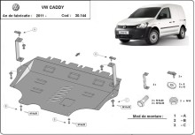 Acier plaque couvercle cache protection moteur Volkswagen Caddy (2011-2020)