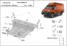 Acier plaque couvercle cache protection moteur Iveco Daily 6 (2006-2011)