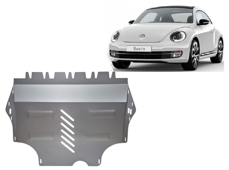 Aluminium plaque couvercle cache protection moteur Volkswagen New Beetle (2011-2019)