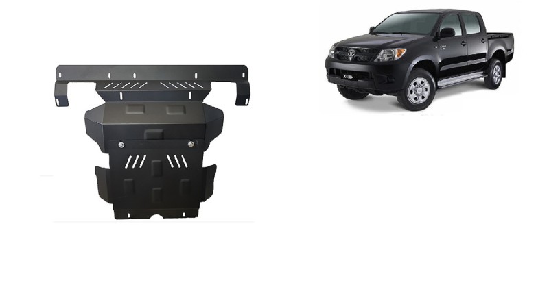 Acier plaque couvercle cache protection moteur Toyota Hilux (2004-2015)
