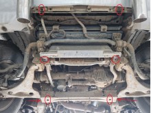 Acier plaque couvercle cache protection moteur Mitsubishi Pajero 3 (V60, V70) (1999-2007)