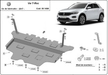 Stalowa Osłona pod silnik Volkswagen T-Roc - automatyczna skrzynia biegów (2017-2026)