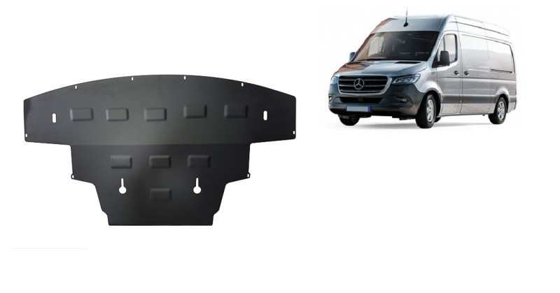 Acier plaque couvercle cache protection moteur Mercedes Sprinter (2018-2026)