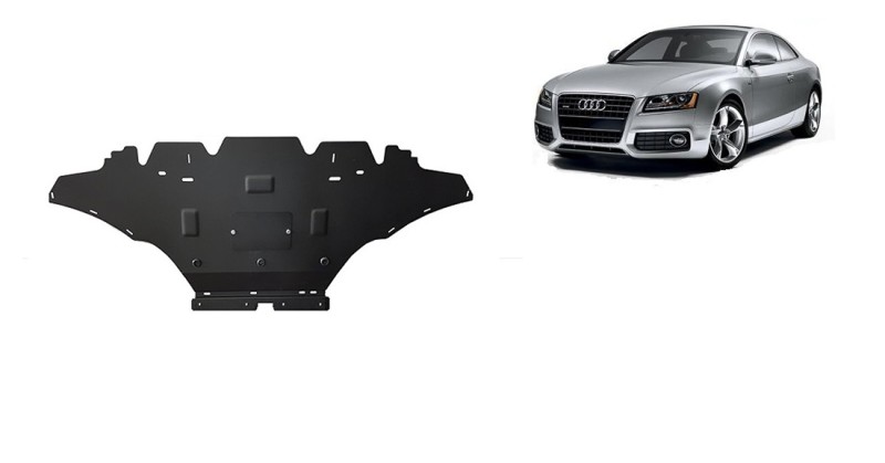 Acier plaque couvercle cache protection moteur Audi A5, essence (2008-2016)