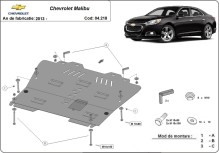 Acier plaque couvercle cache protection moteur Chevrolet Malibu (2013-2015)