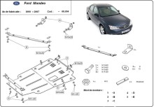 Stalowa Osłona pod silnik Ford Mondeo 3 (2000-2007)